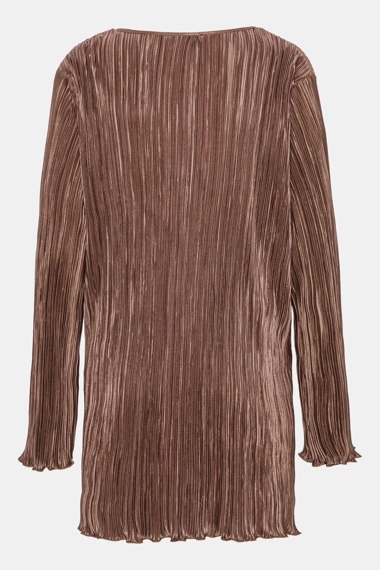 KellyIC Plissé Dress - Brown - Image 12