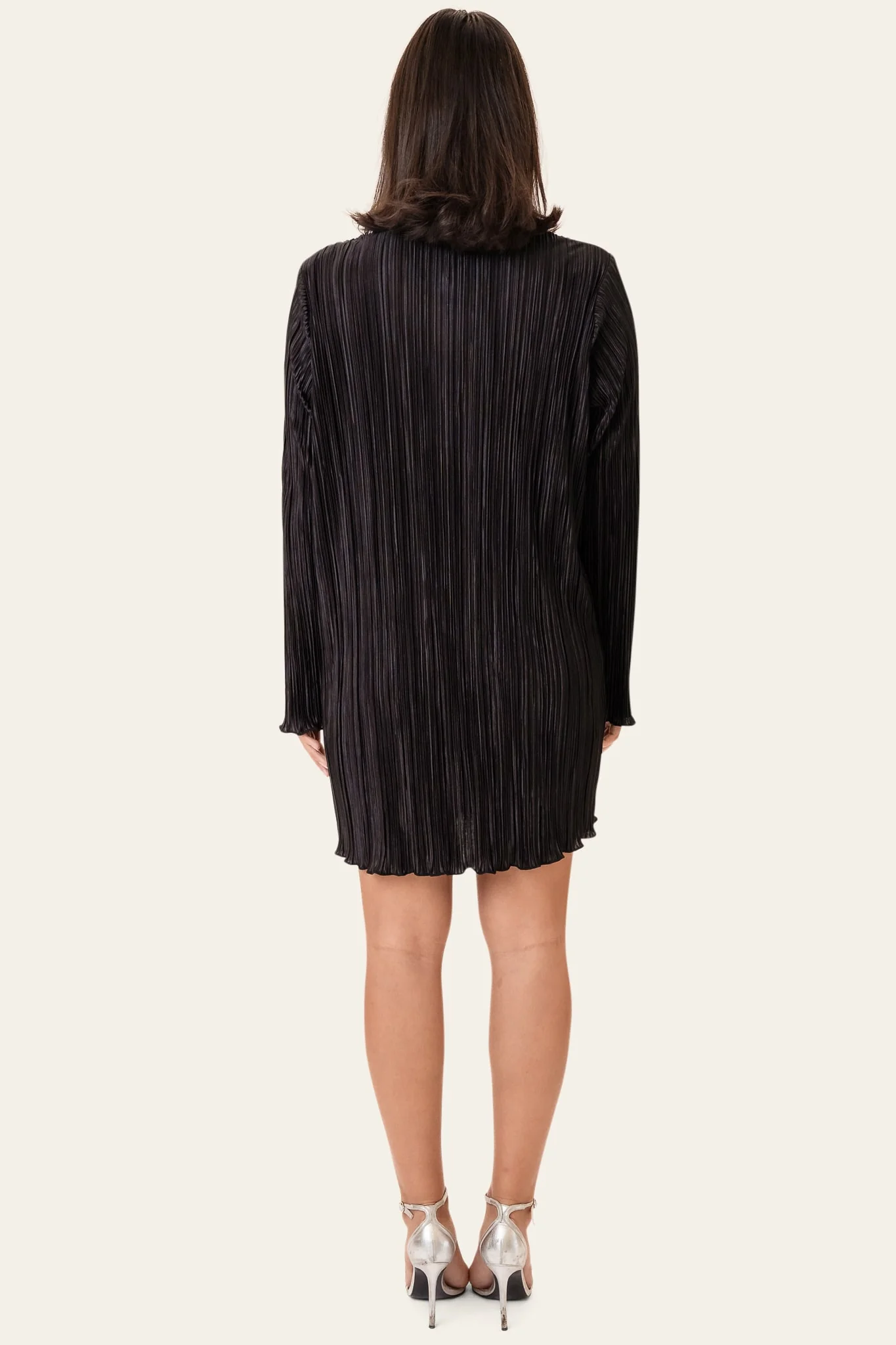 KellyIC Plissé Dress - Black - Image 5