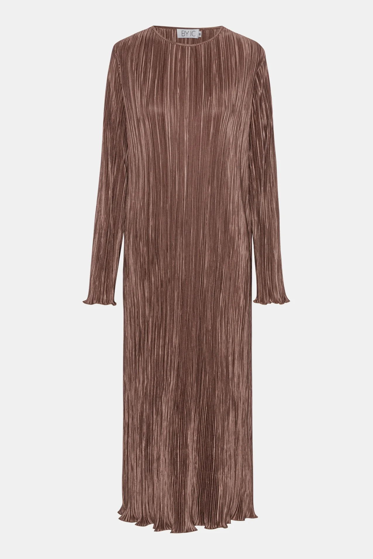 KellyIC Long Plissé Dress - Brown - Image 13