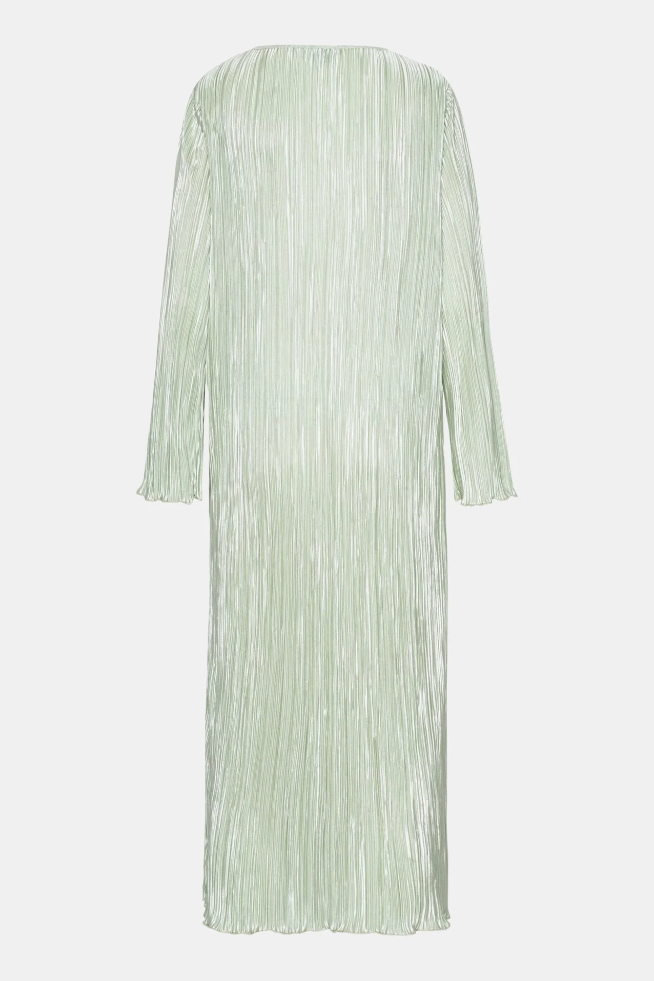 KellyIC Long Plissé Dress - Light Green - Image 7