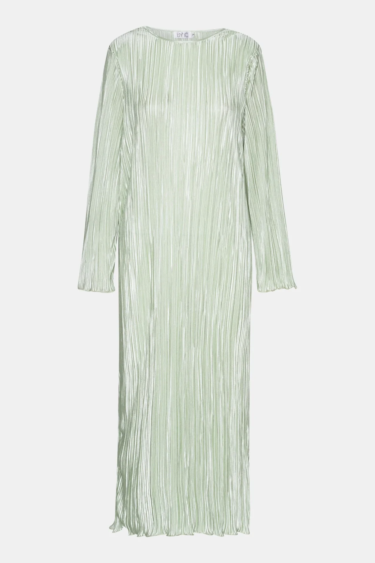 KellyIC Long Plissé Dress - Light Green - Image 8