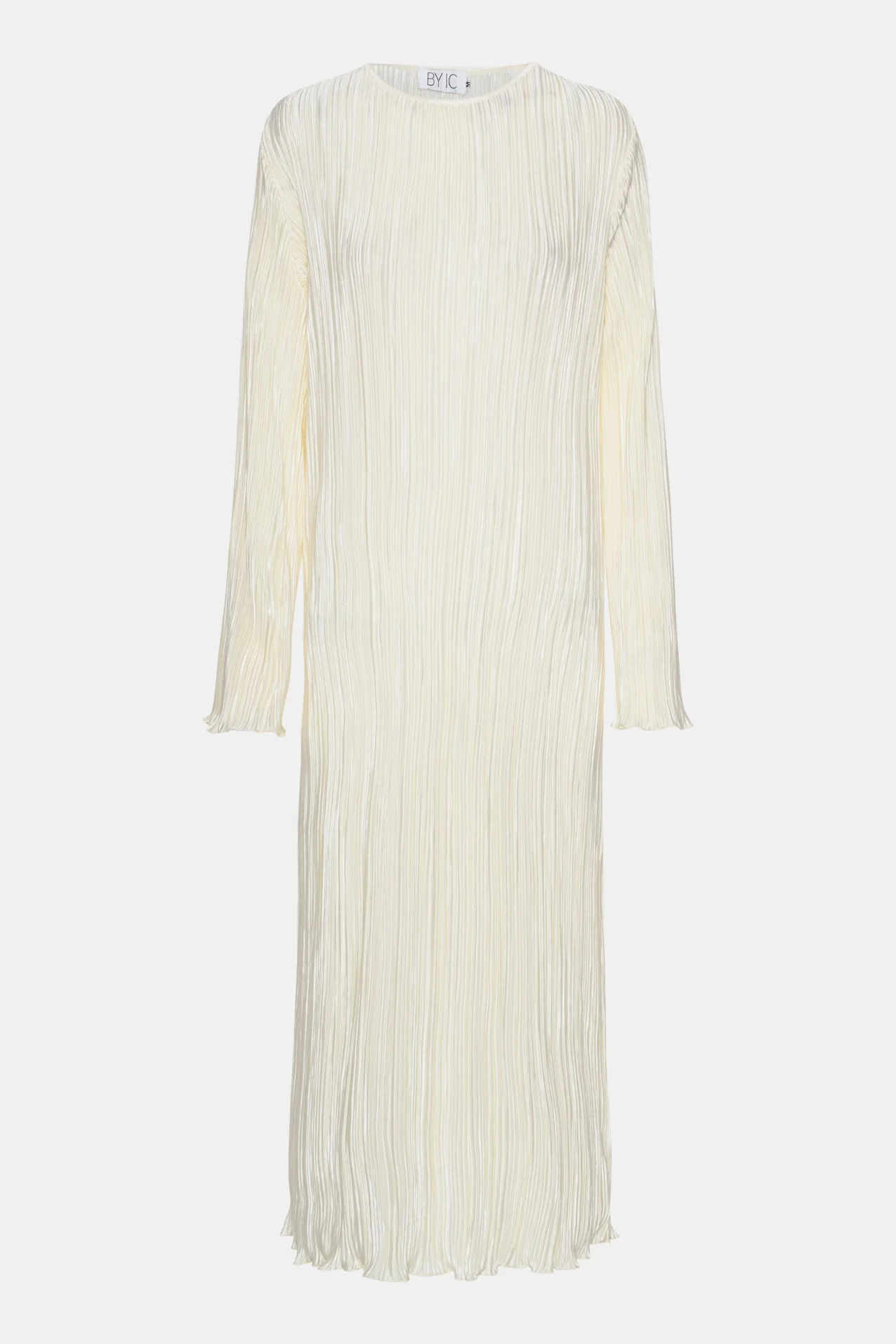 KellyIC Long Plissé Dress - Off White - Image 14