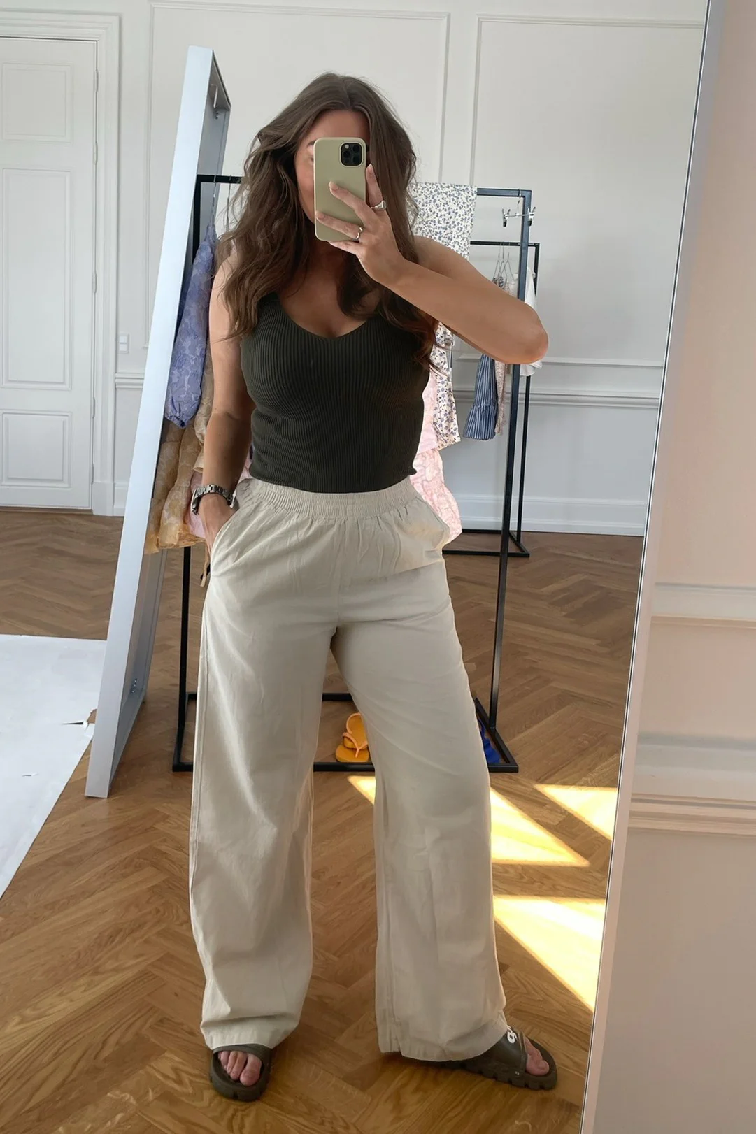 JXKira Relaxed Linen Pants - Fog - Image 9