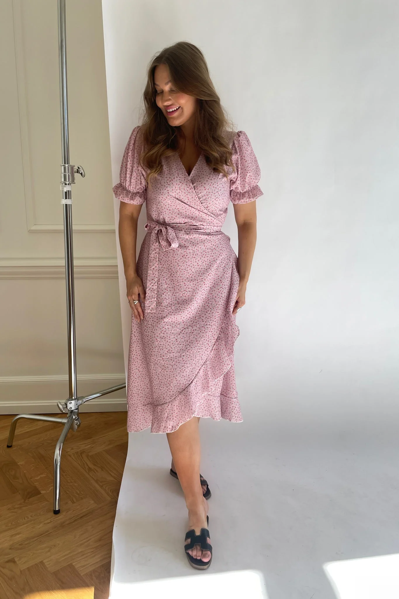 NaomiIC Long Dress - Rhubarb Flower - Image 6