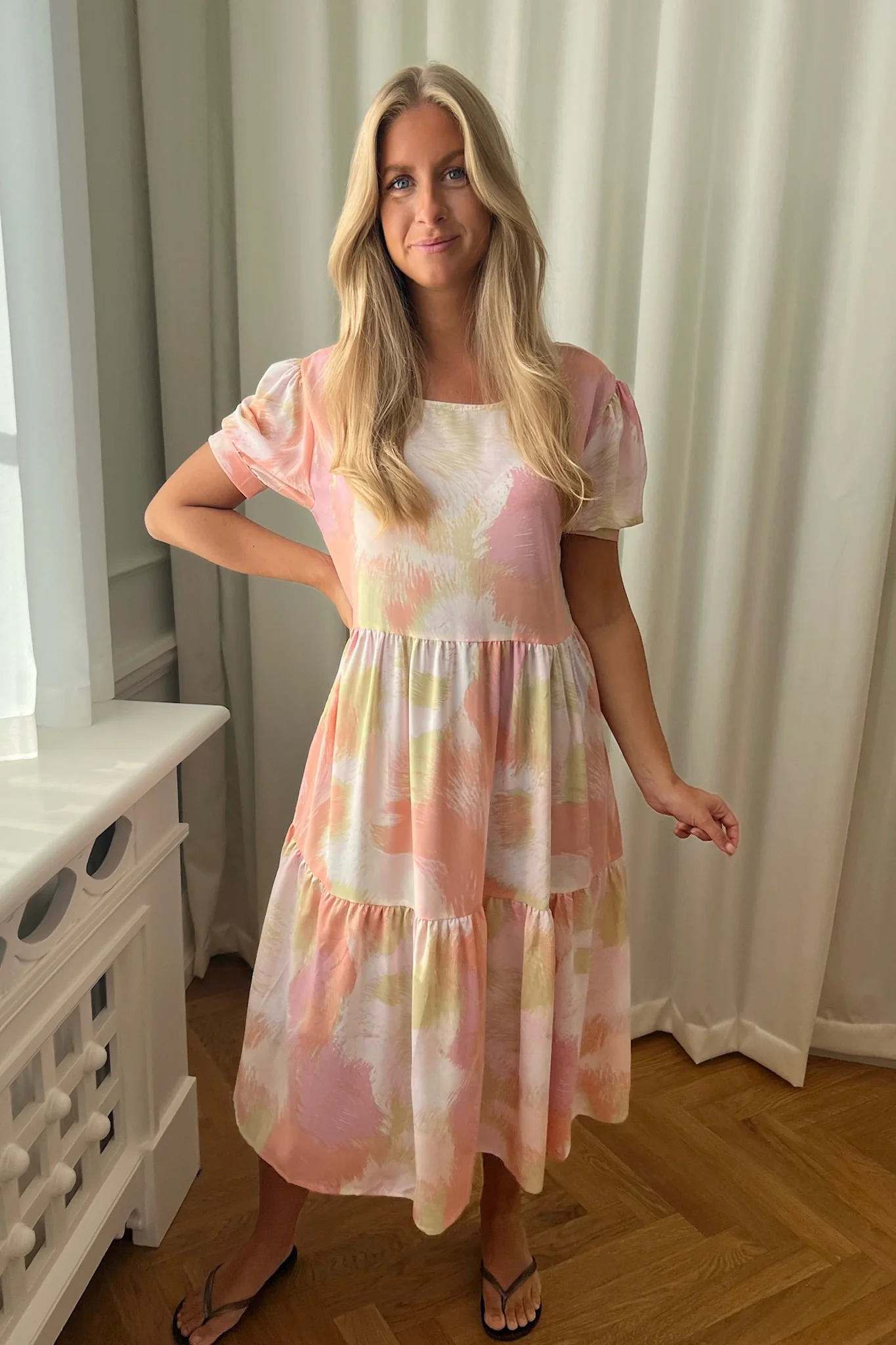 VilmaIC Long Dress - Watercolor Sunset - Image 2