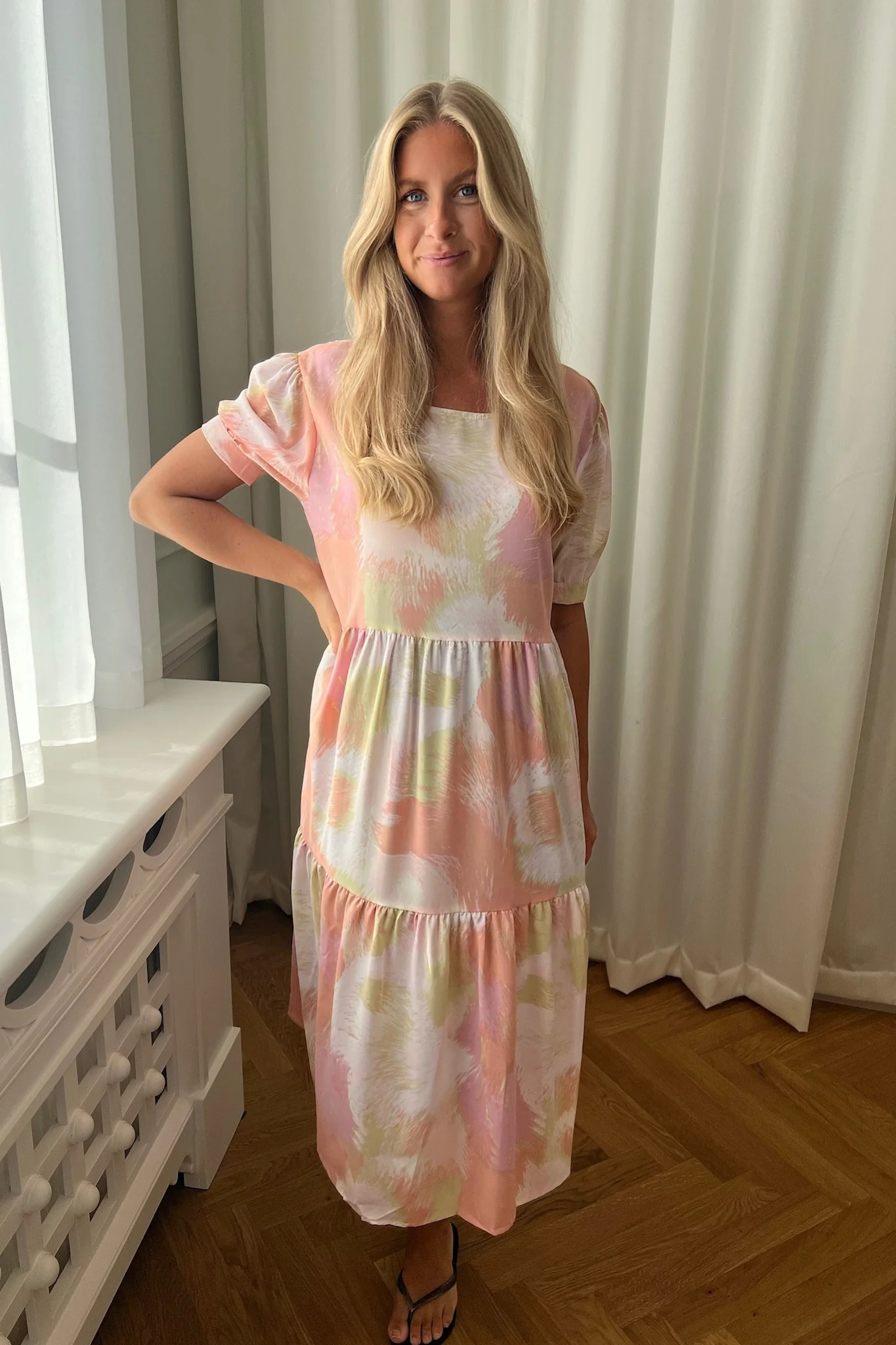 VilmaIC Long Dress - Watercolor Sunset - Image 3