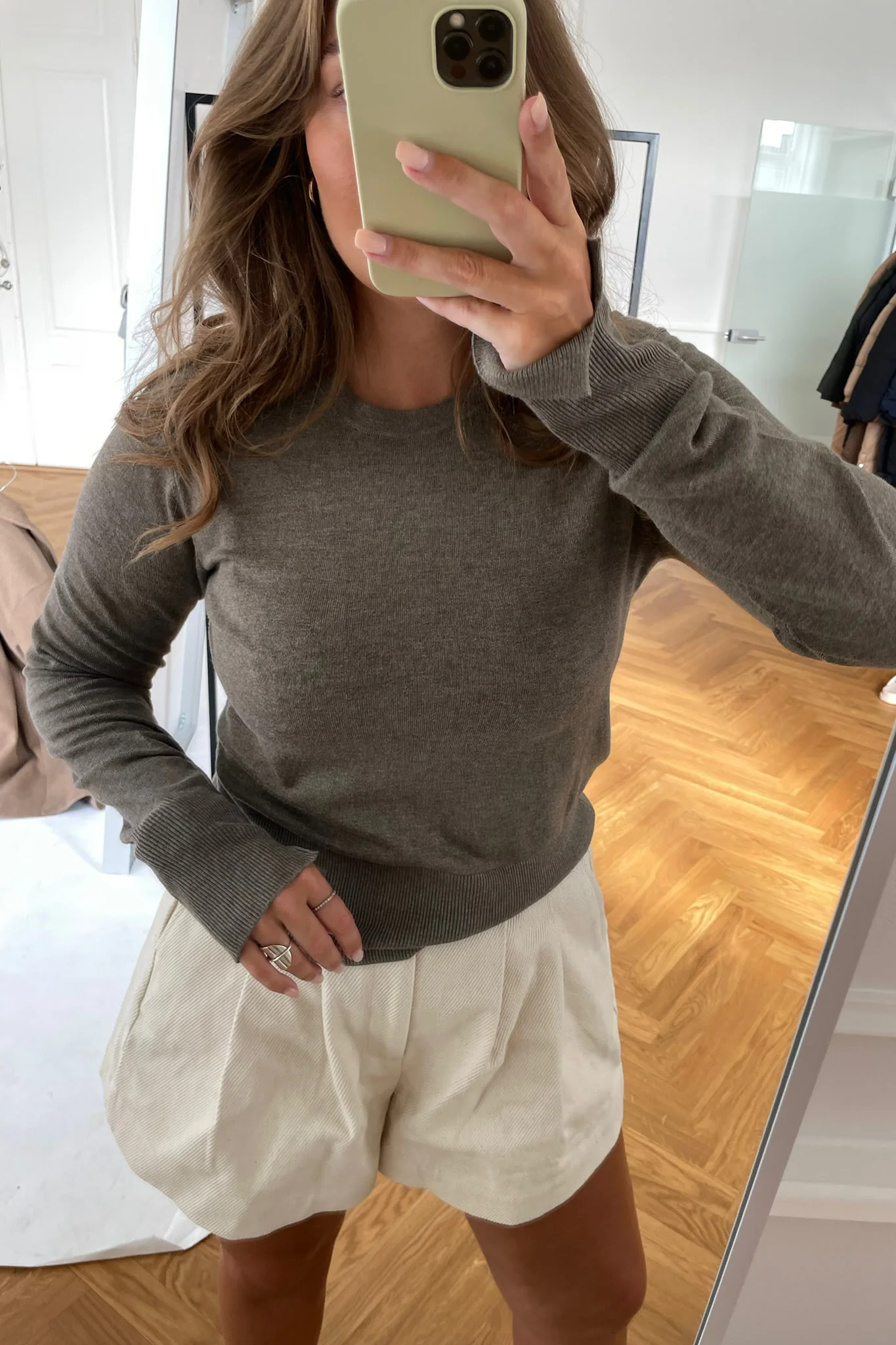JXLara Soft Crew Neck Knit - Brindle - Image 3