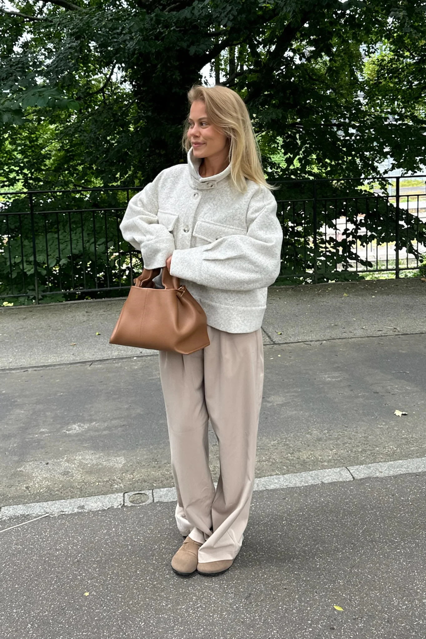 LauraIC Jacket - Sand Melange - Image 4