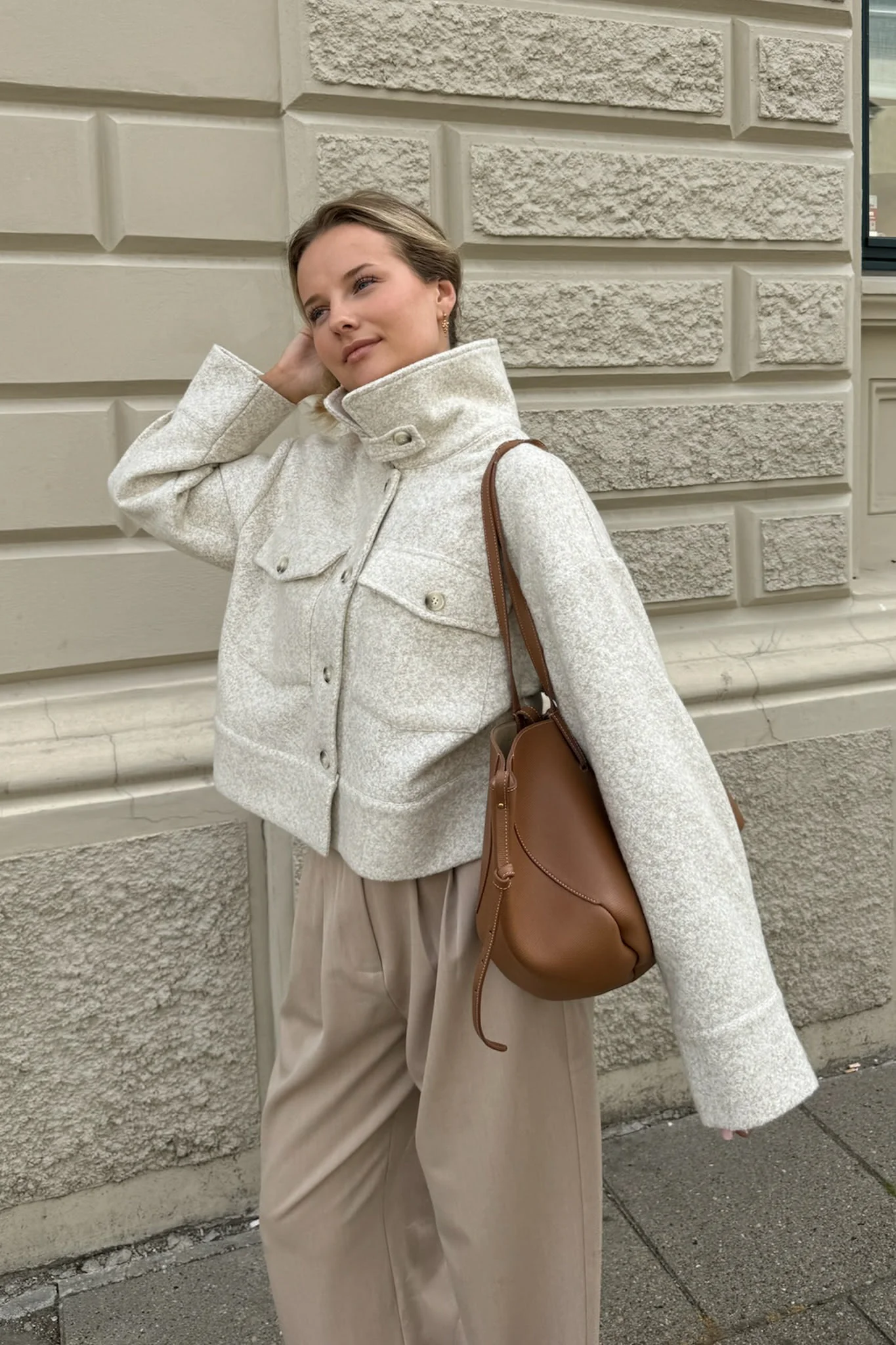LauraIC Jacket - Sand Melange - Image 5