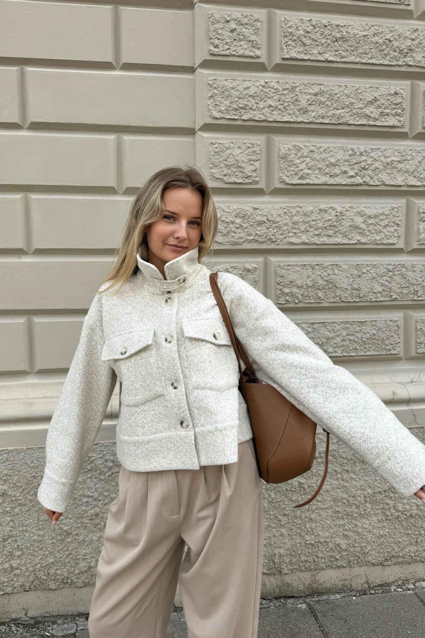 LauraIC Jacket - Sand Melange - Image 7