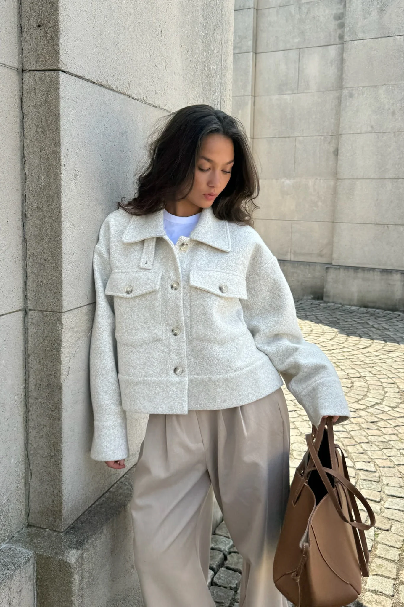 LauraIC Jacket - Sand Melange - Image 9