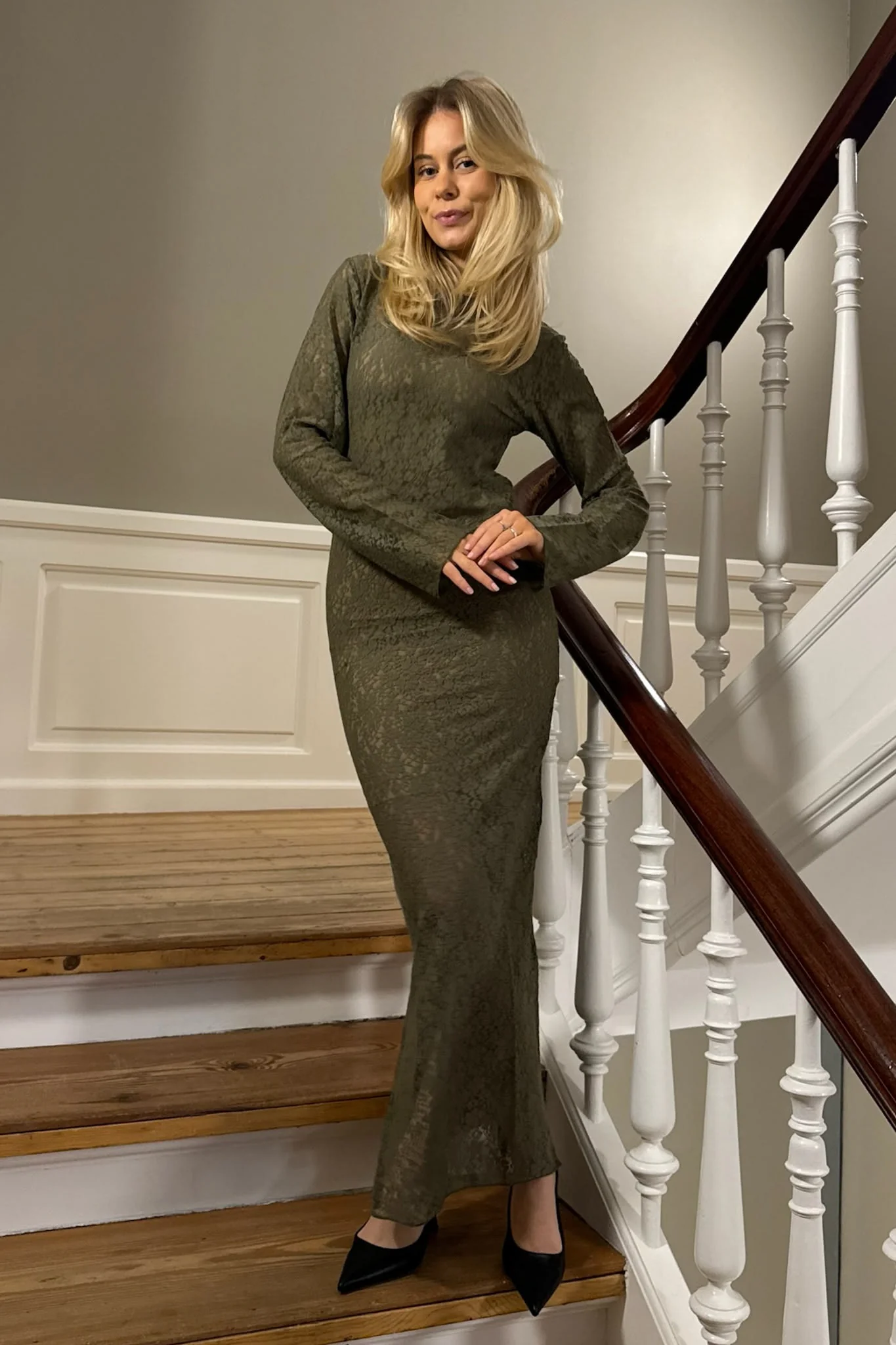 LeaIC Lace Dress - Army - Image 6
