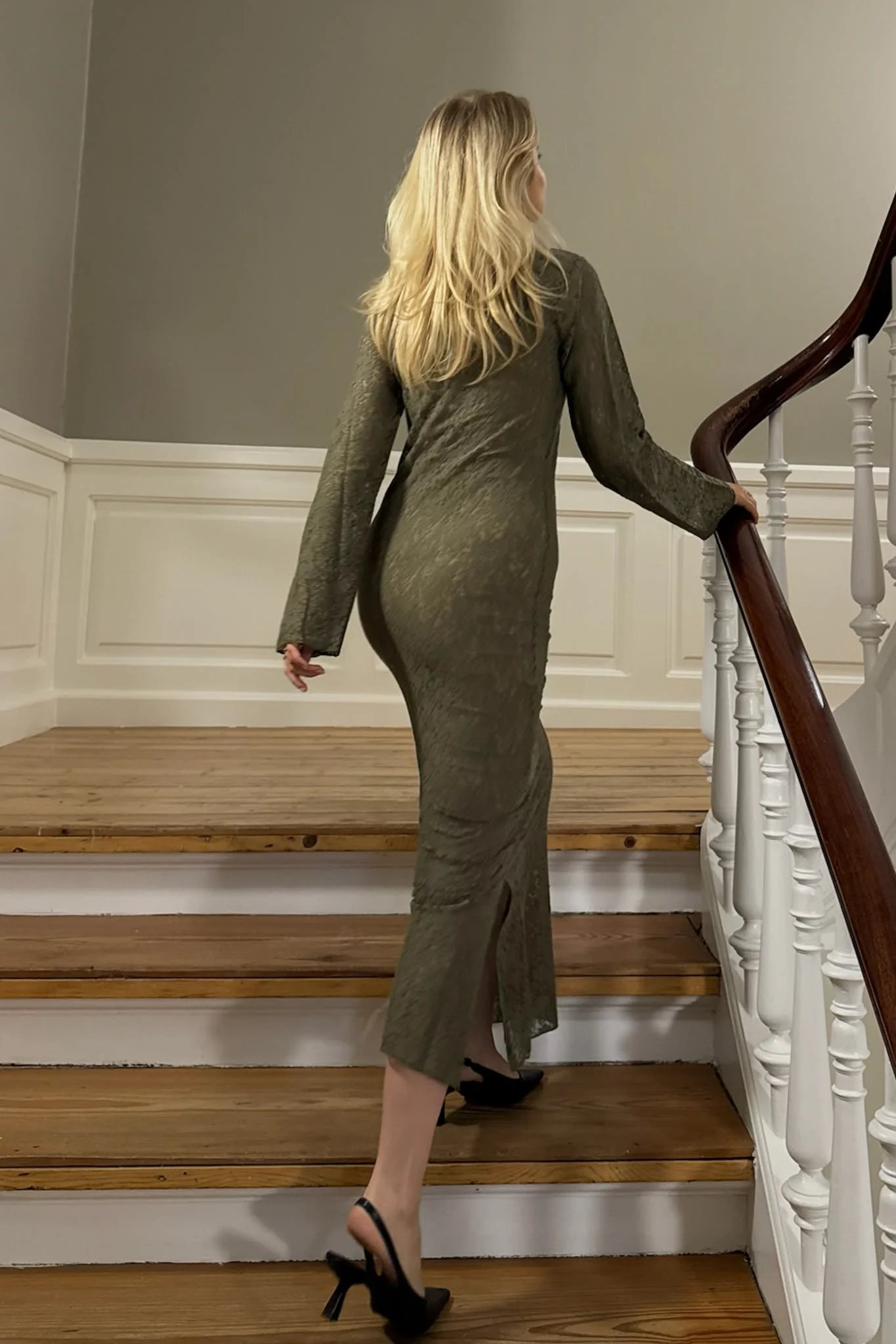 LeaIC Lace Dress - Army - Image 8