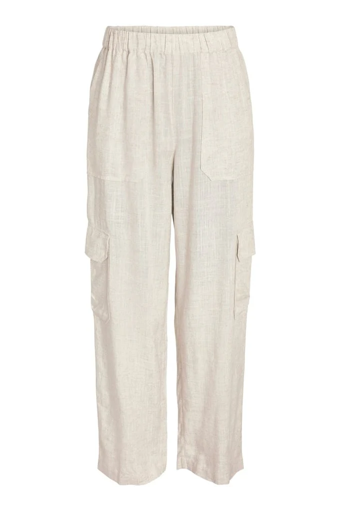 NMLeilani NW Loose Cargo Pants - Naturel - Image 6