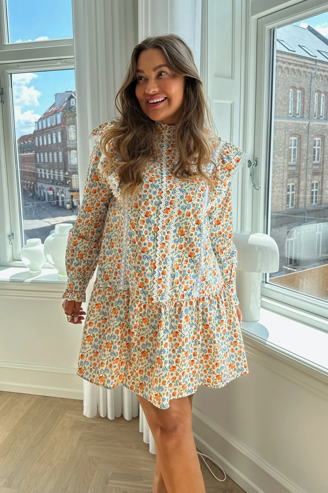 LiaIC Lace Dress - Multi Flower - Image 2