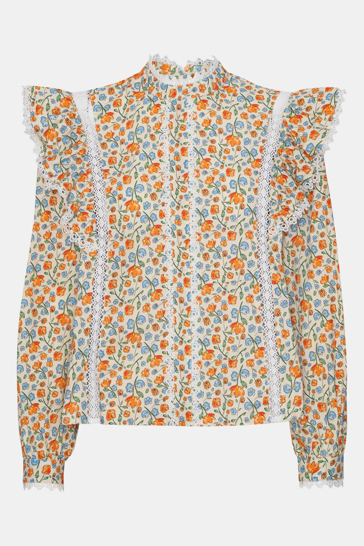 LiaIC Lace Shirt - Multi Flower - Image 8