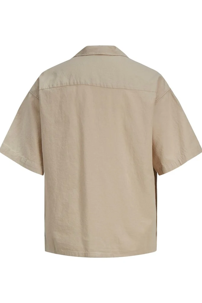 JXLisa SS Comfort Linen Shirt - Fog - Image 8