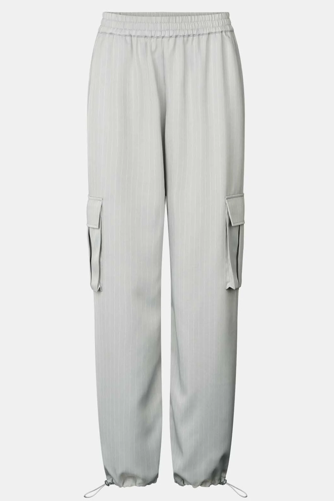 LivaIC Cargo Pants - Light Grey Pinstripe - Image 6