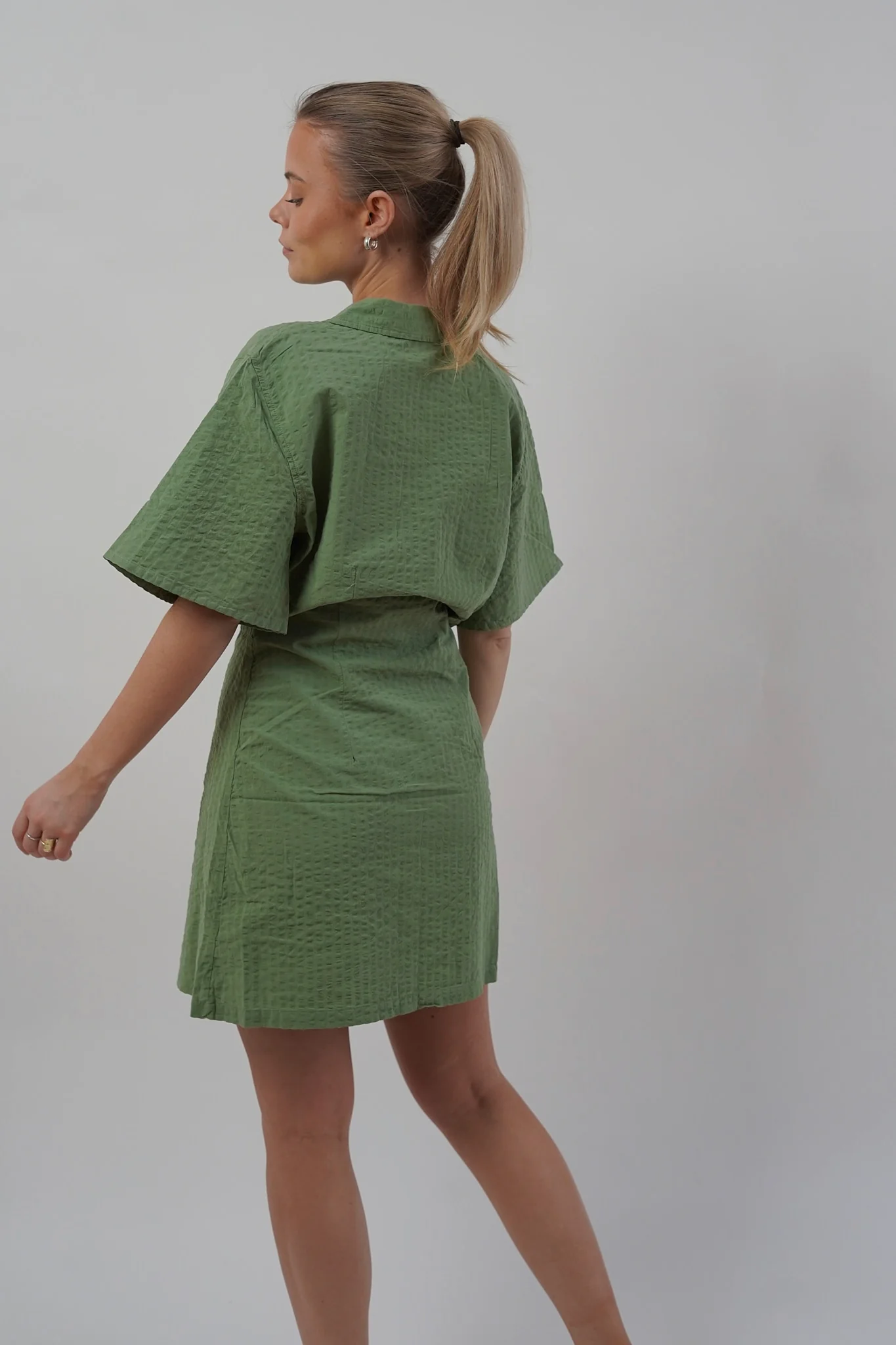 JXLiva Comfort SS Short Dress - Loden Frost - Image 3