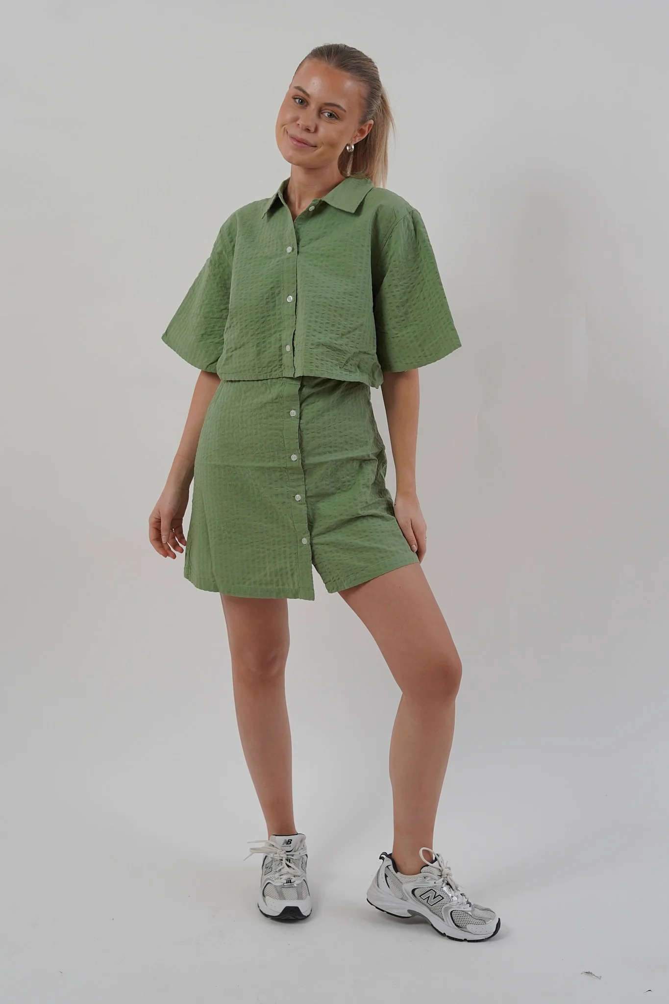 JXLiva Comfort SS Short Dress - Loden Frost - Image 5