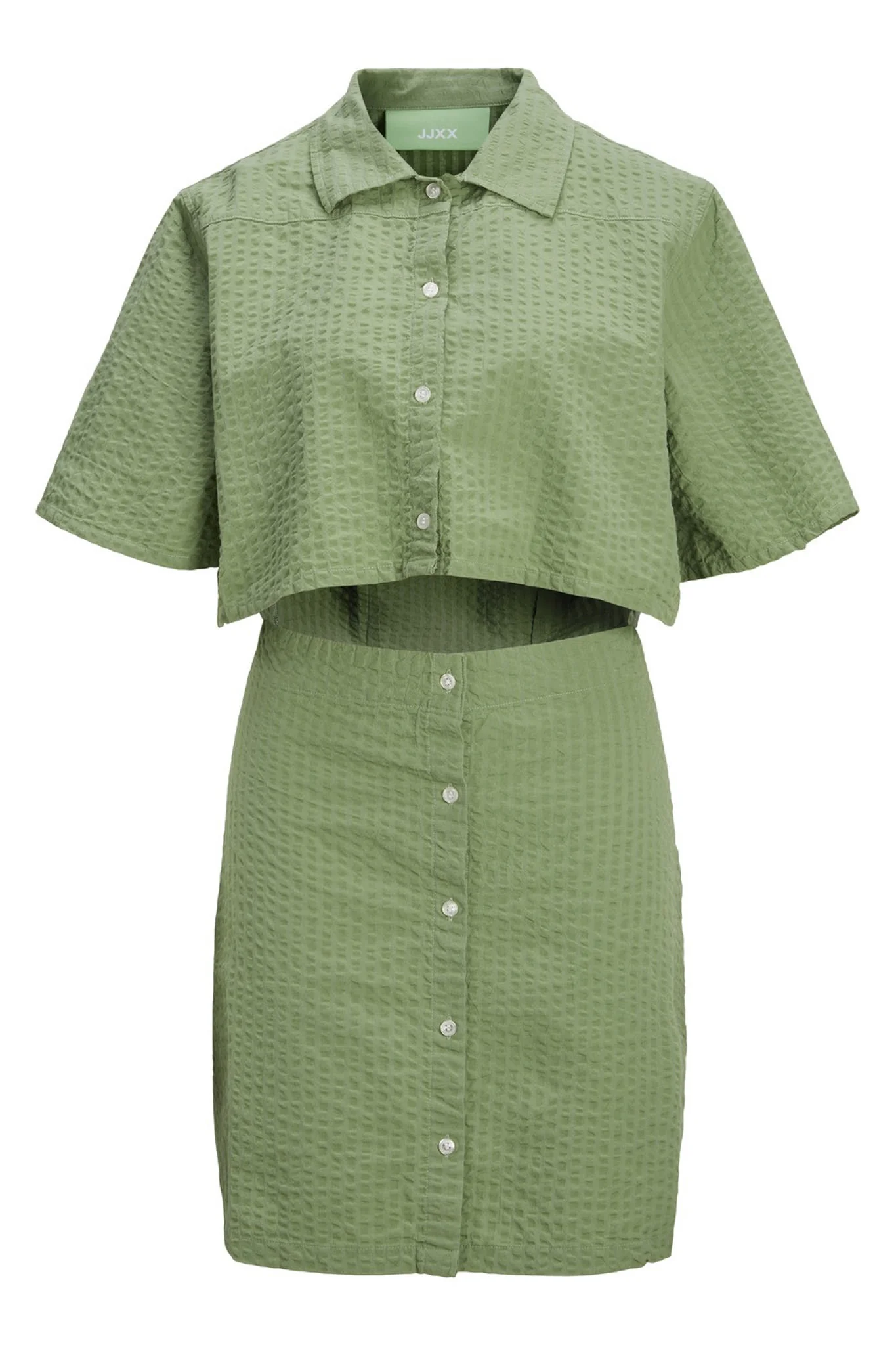 JXLiva Comfort SS Short Dress - Loden Frost - Image 8