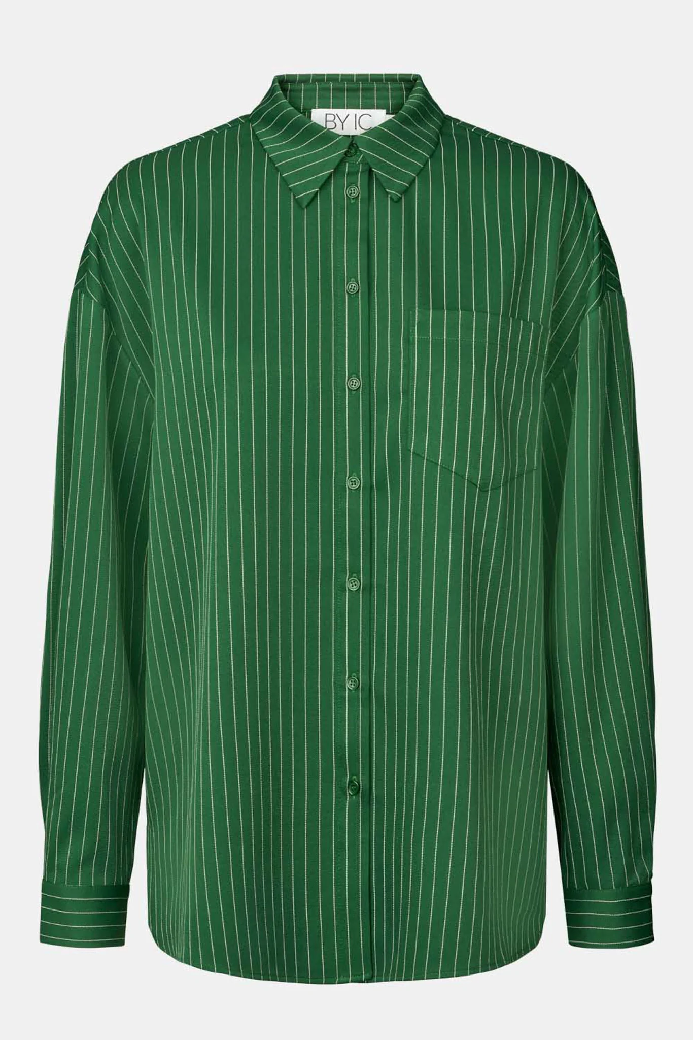 LivaIC Shirt - Dark Green Pinstripe - Image 9