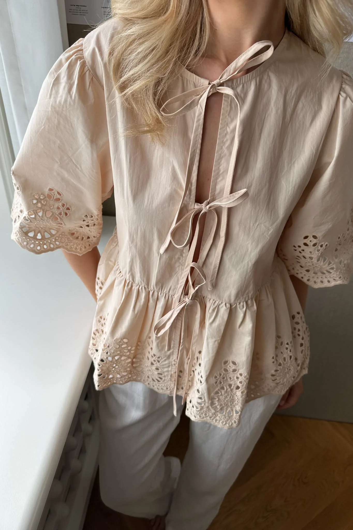 LulaIC Top - Beige Embroidery - Image 4