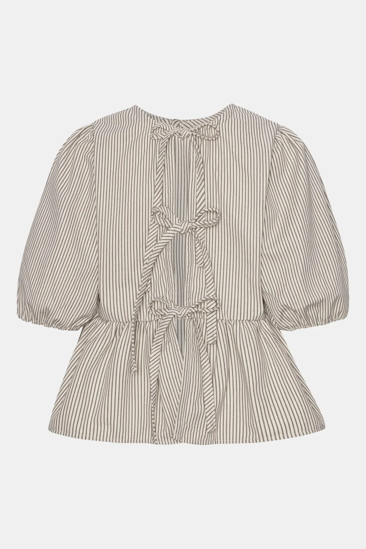 LulaIC Top - Dark Beige Woven Stripe - Image 9