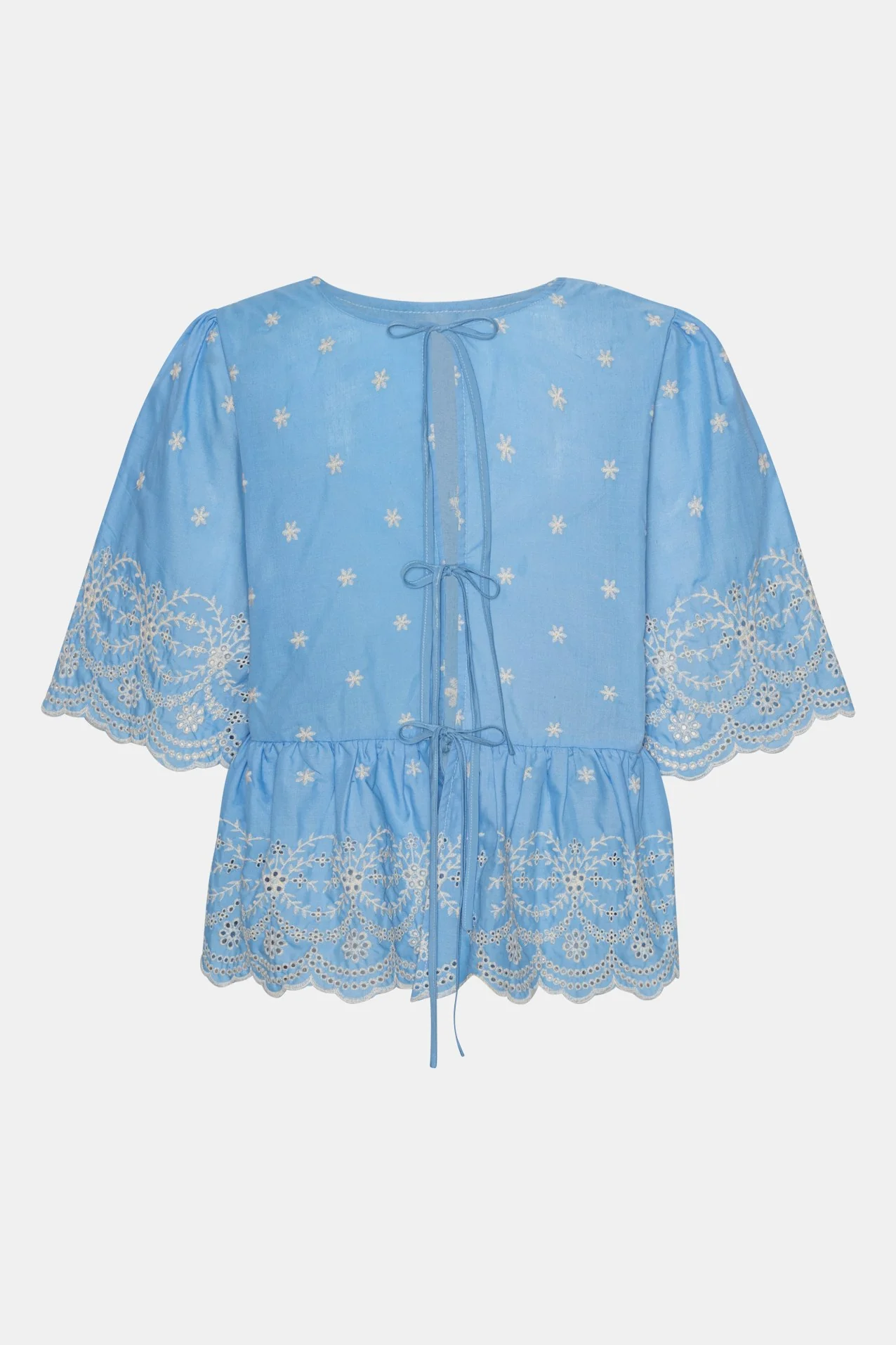 LulaIC Top - Soft Blue White Embroidery - Image 7