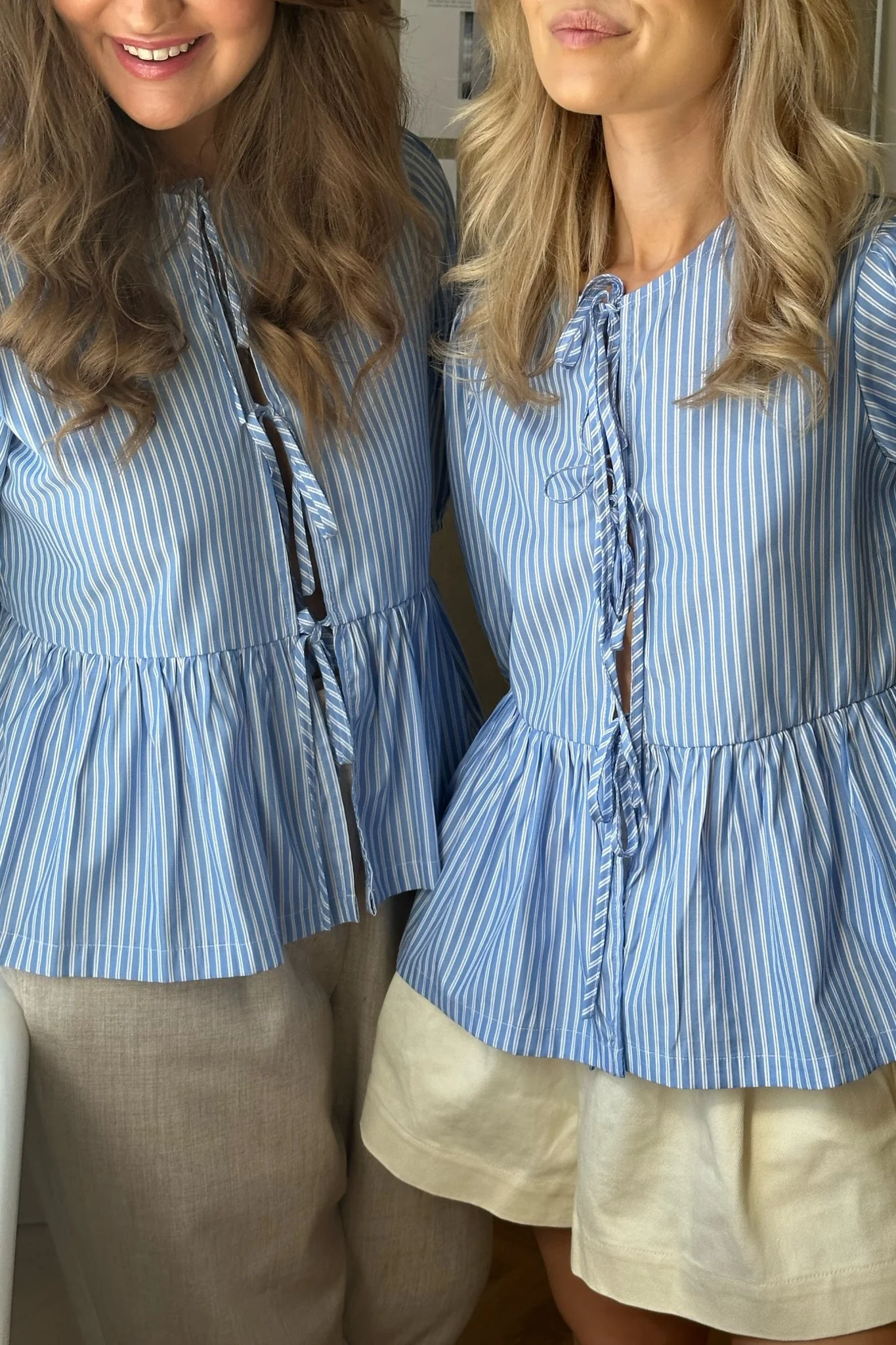 LulaIC Top - Blue White Stripes - Image 4