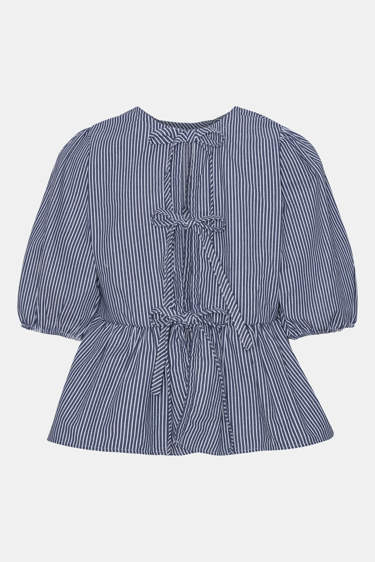 LulaIC Top - Blue Woven Stripe - Image 10