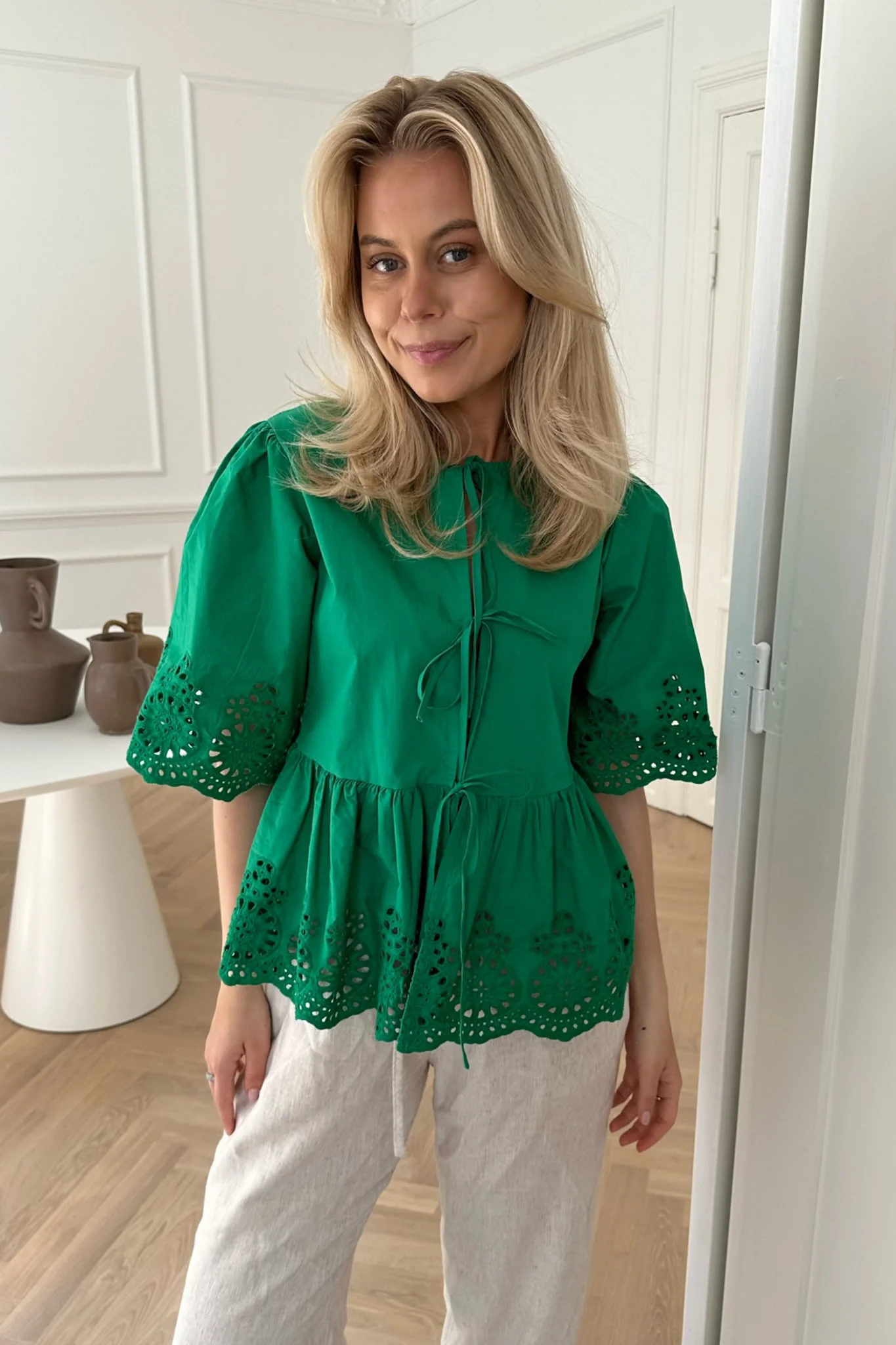 LulaIC Top - Green Embroidery - Image 4