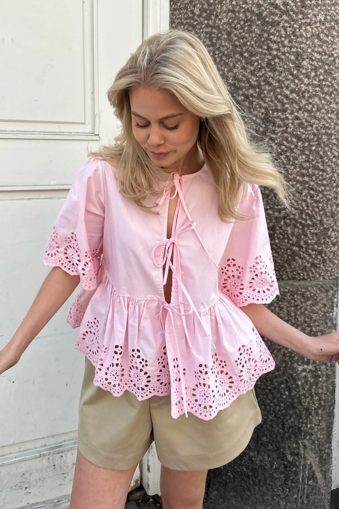 LulaIC Top - Light Pink Embroidery - Image 2