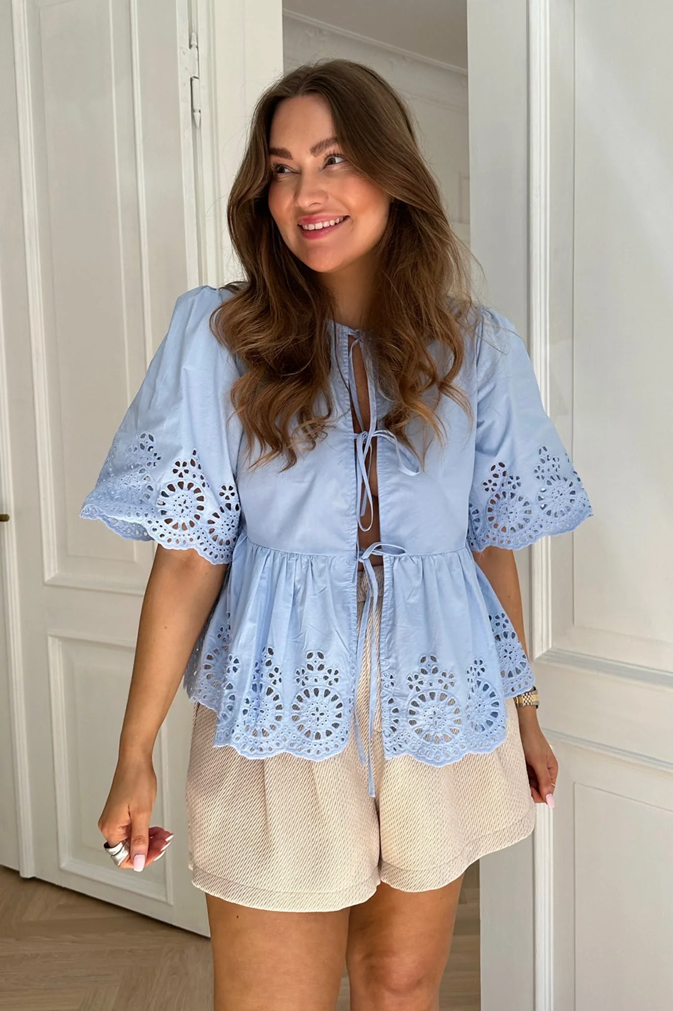 LulaIC Top - Light Blue Embroidery - Image 7