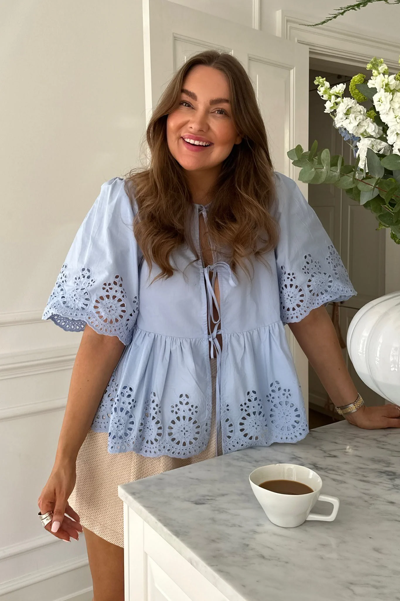 LulaIC Top - Light Blue Embroidery - Image 8