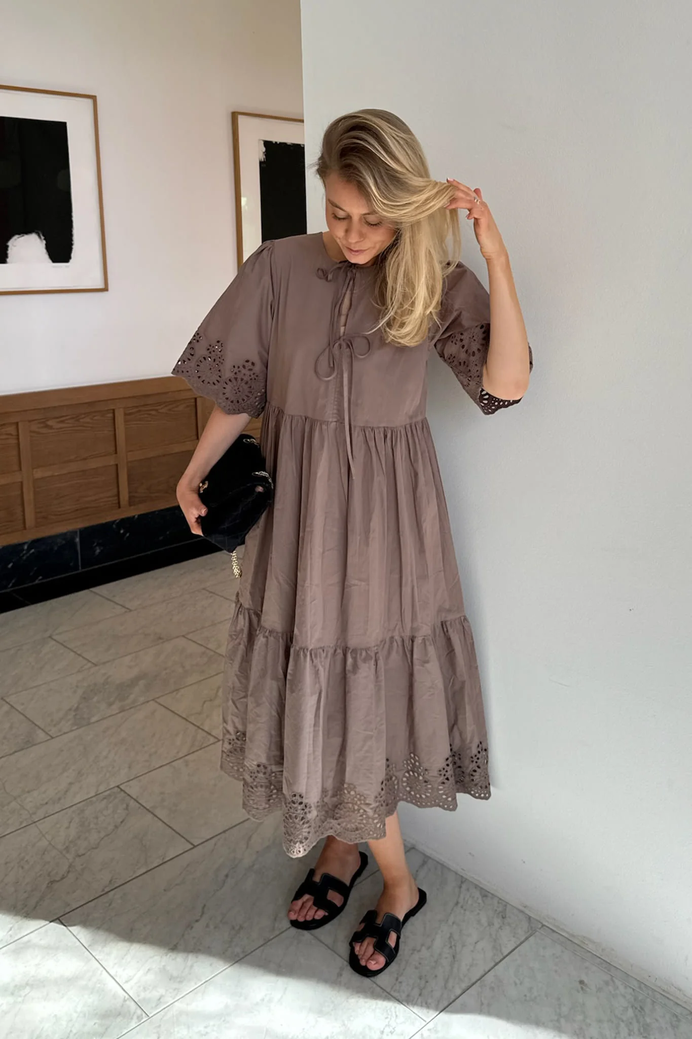 LuluIC Long Dress - Mocca - Image 10