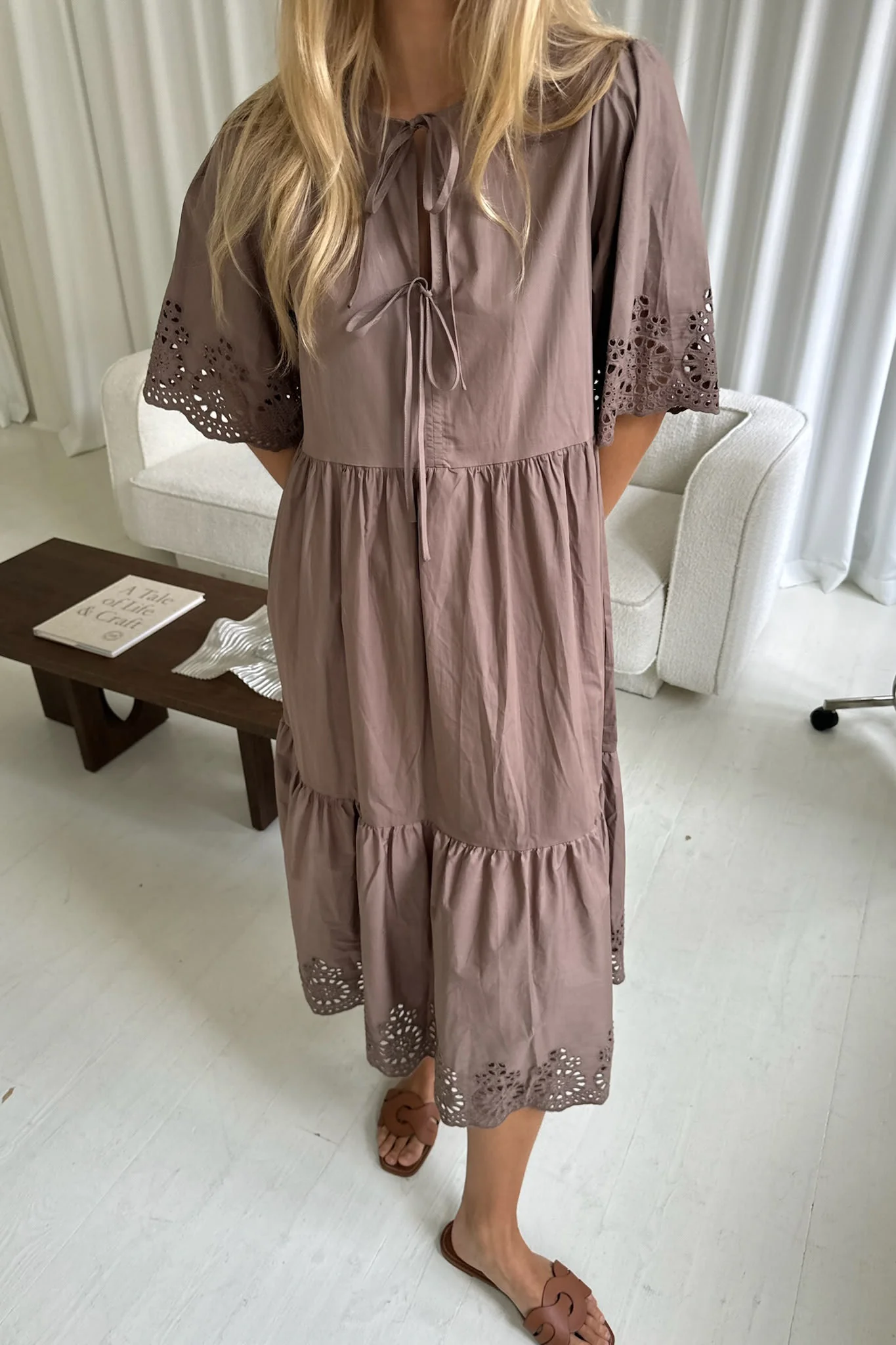 LuluIC Long Dress - Mocca - Image 2