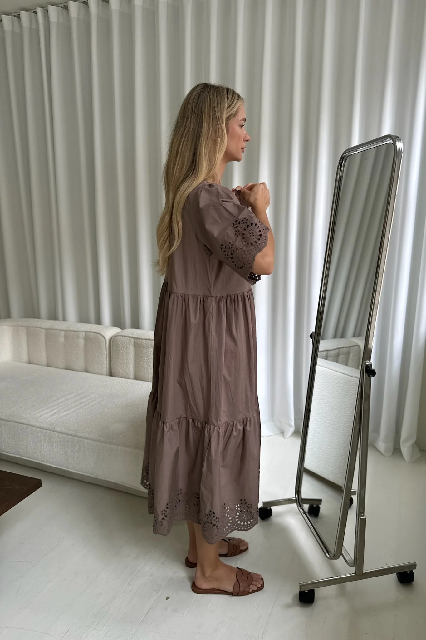 LuluIC Long Dress - Mocca - Image 5