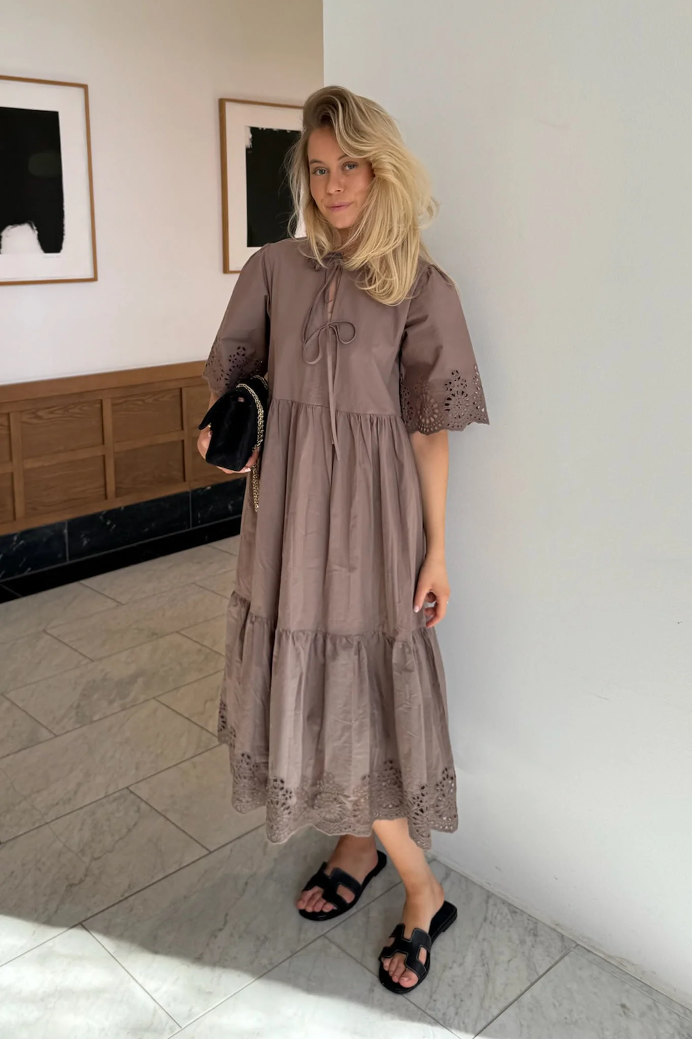 LuluIC Long Dress - Mocca - Image 7