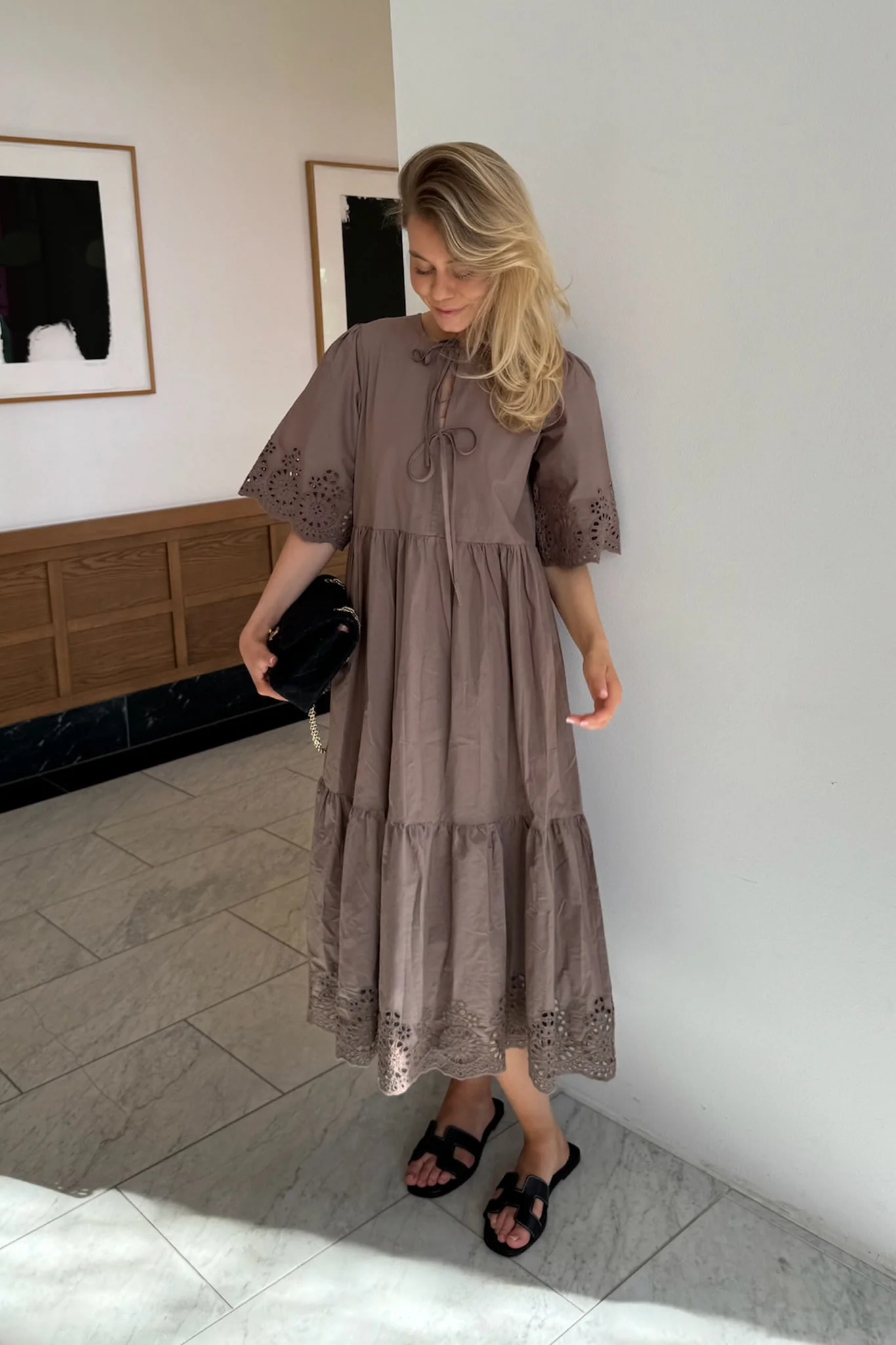 LuluIC Long Dress - Mocca - Image 8