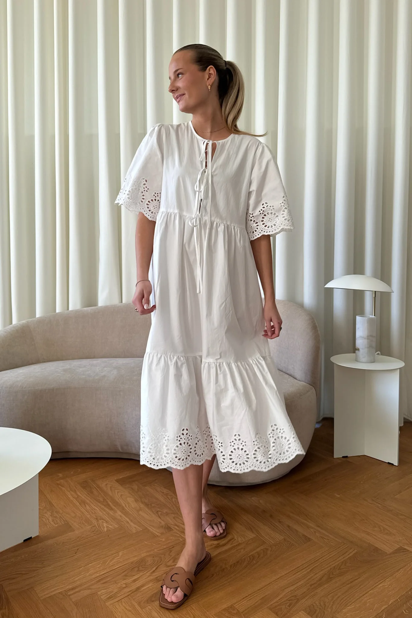 LuluIC Long Dress - White - Image 13