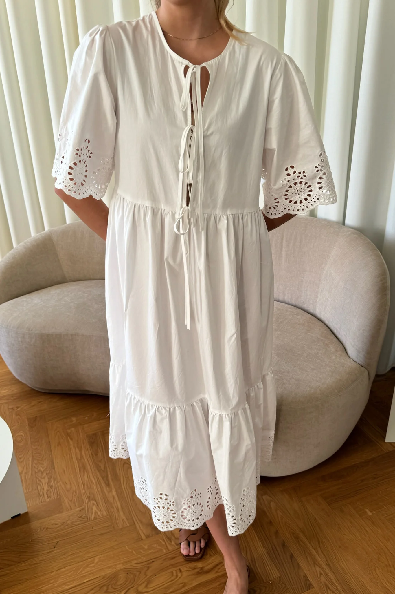 LuluIC Long Dress - White - Image 14