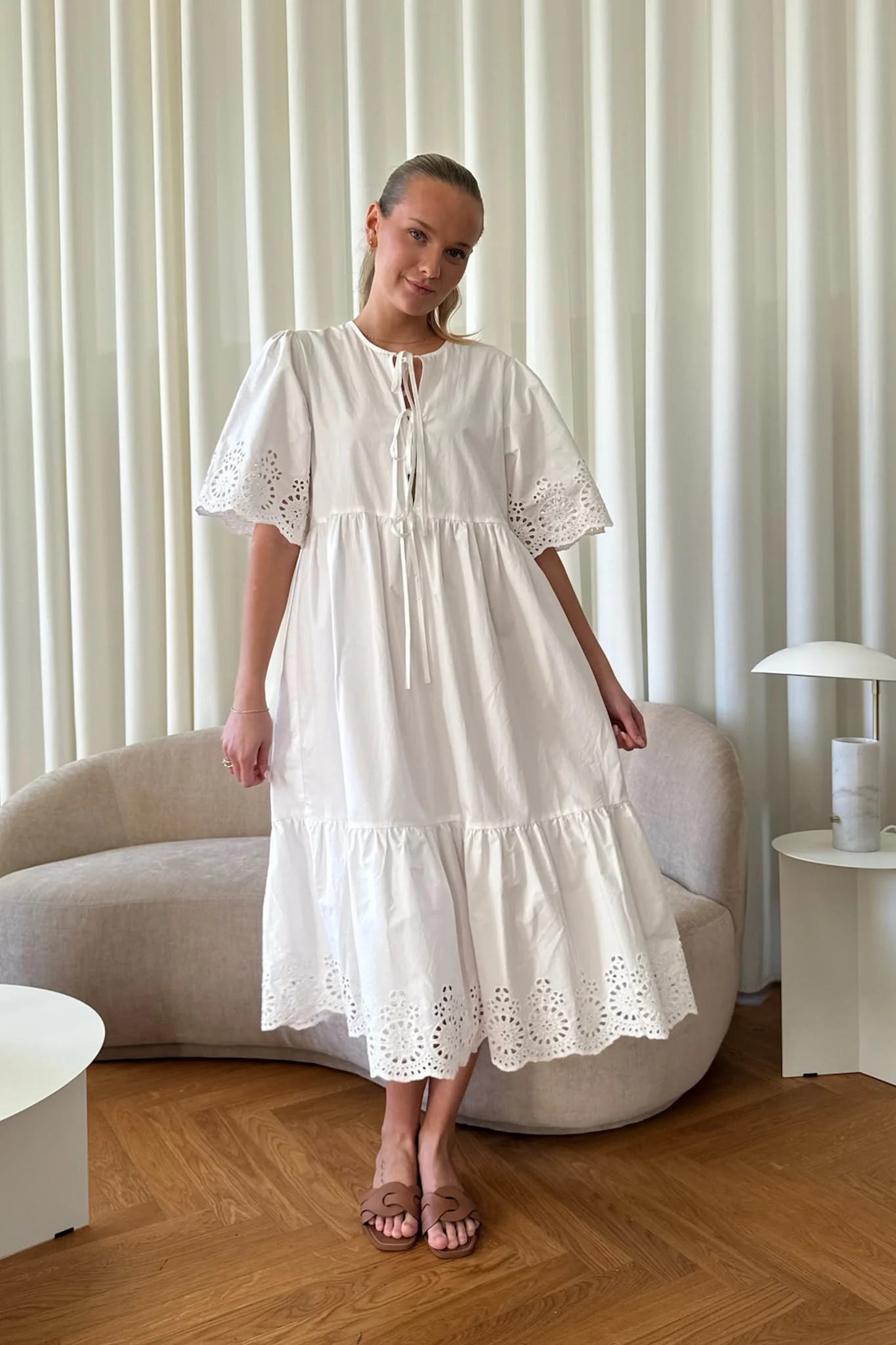 LuluIC Long Dress - White - Image 15