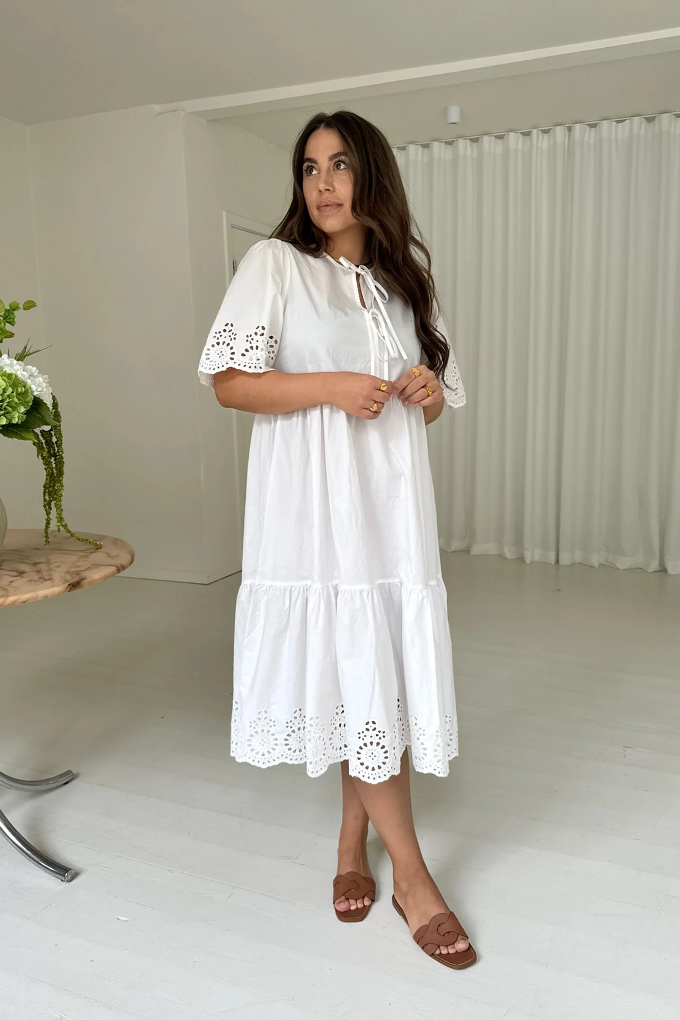 LuluIC Long Dress - White - Image 8