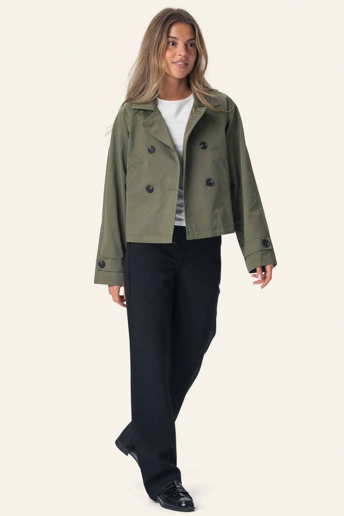 LunaIC Trenchcoat - Green - Image 3