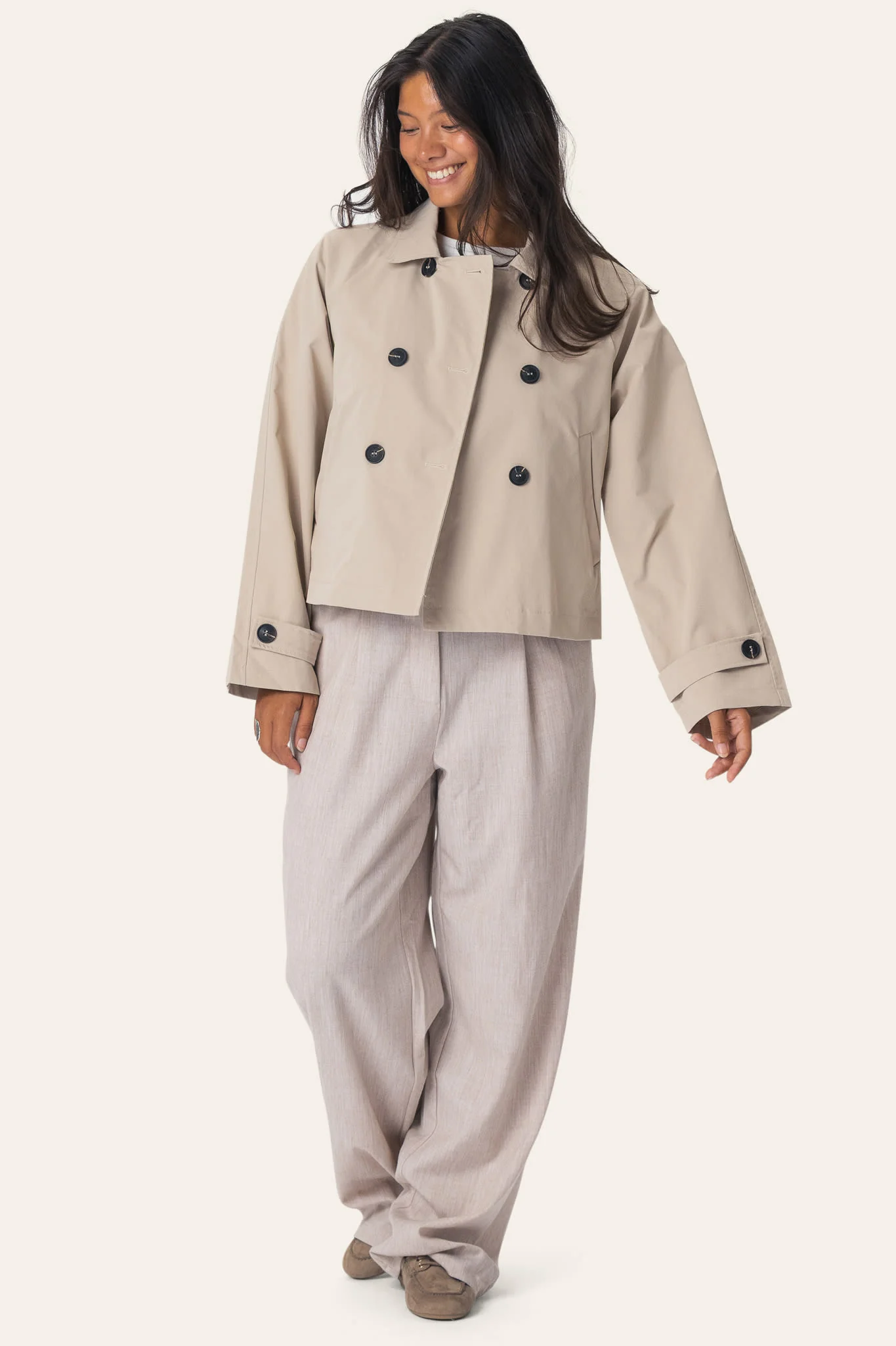 LunaIC Trenchcoat - Light Beige - Image 3