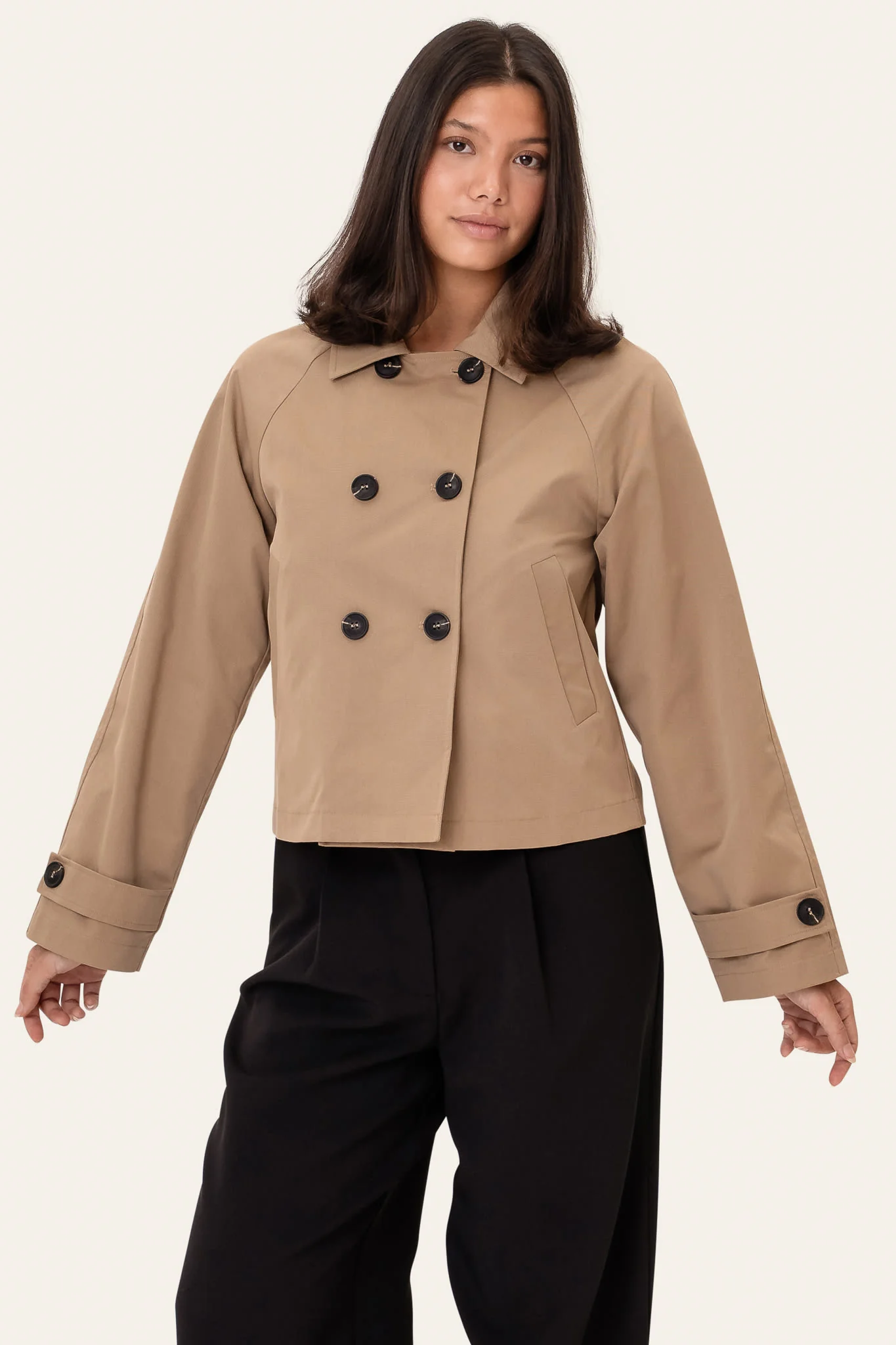 LunaIC Trenchcoat - Light Brown - Image 3