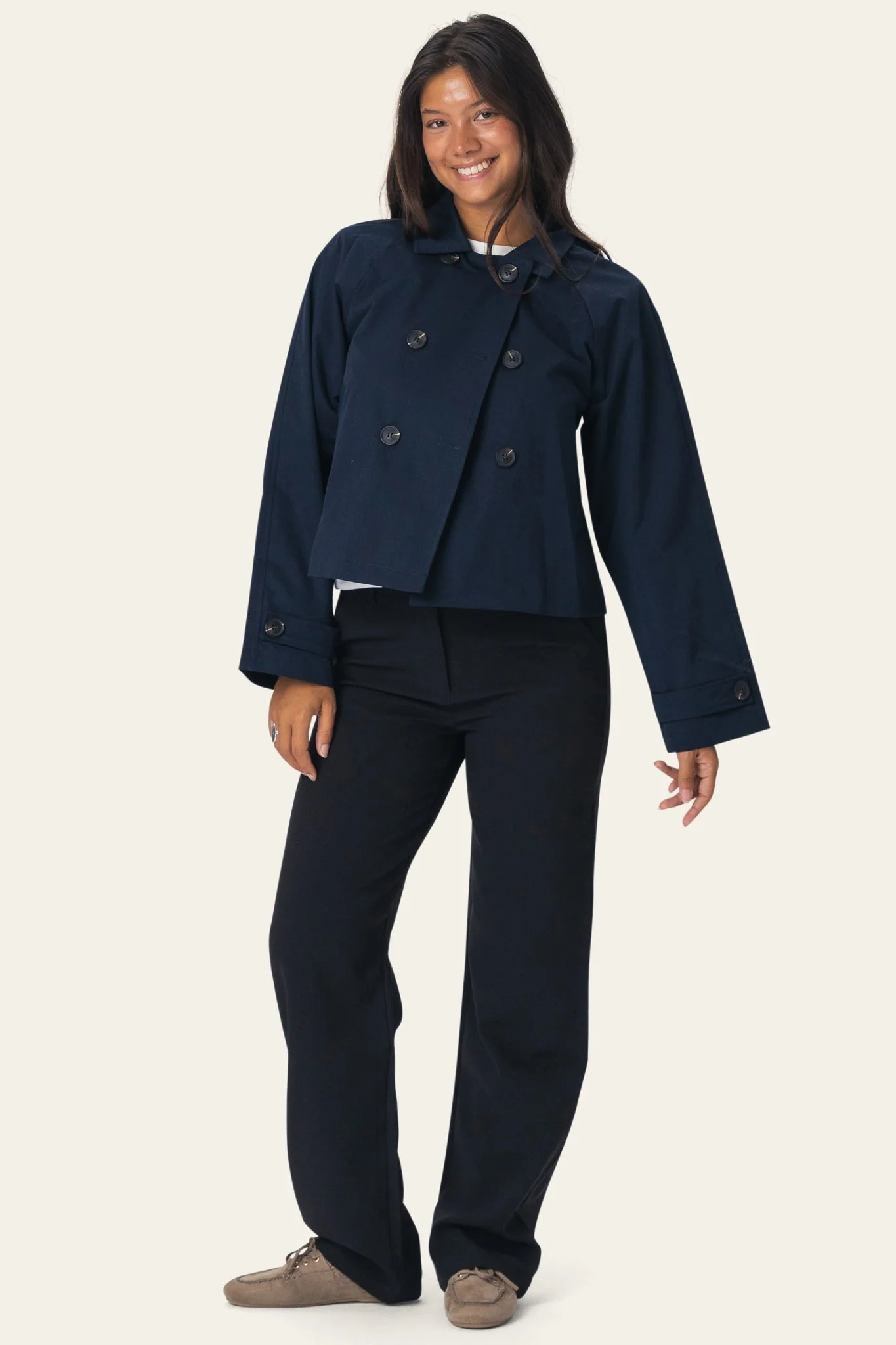 LunaIC Trenchcoat - Navy - Image 3