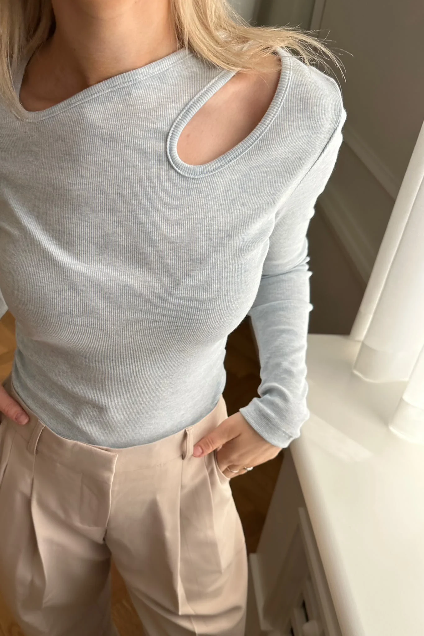 Luvie LS Tshirt - Porcelain Blue - Image 3