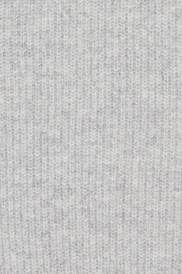 MalinIC Wool Knit Dress - Grey Melange - Image 7